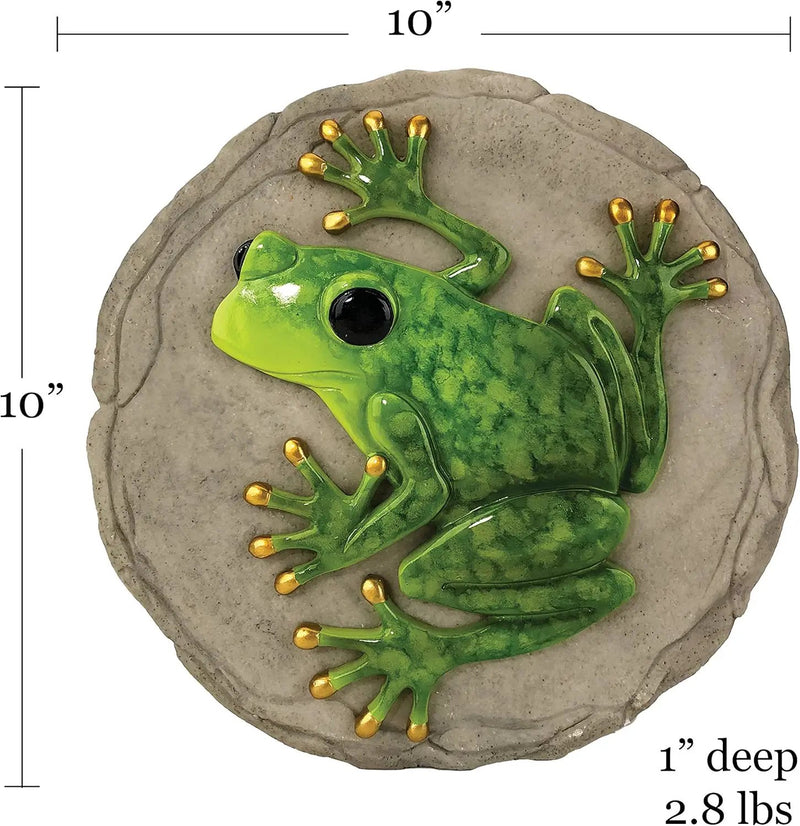 Spoontiques -Garden Décor - Raised Frog Stepping Stone - Decorative Stone for Garden by GreenHaven Gardens