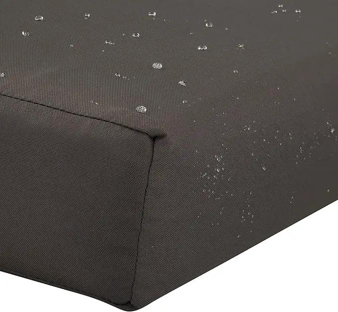 Classic Accessories Ravenna Seat Cushion, 17"W x 15"D x 2"Thick, Dark Taupe by GreenHaven Gardens