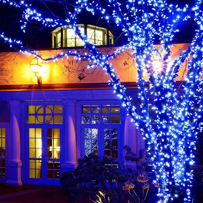 Christmas Lights,100 LED 39FT Outdoor/Indoor Christmas Lights Plug in with 8 Modes & Timer & Memory Function, Waterproof Christmas Lights Outdoor for Holiday Party Christmas Tree Decor by GreenHaven Gardens