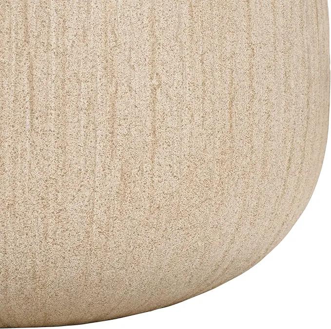 SAFAVIEH Outdoor Collection Francia Modern Beige Concrete Ficonstone Planter Pot by GreenHaven Gardens