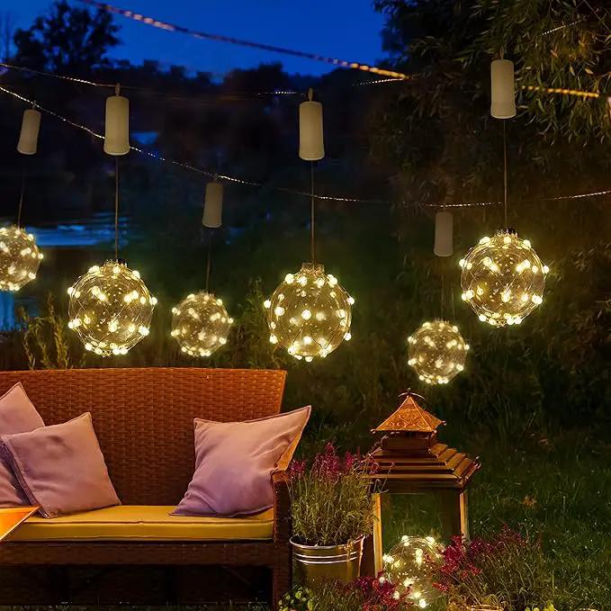 FURORA LIGHTING Ball String Lights Pack of 3, Waterproof 32 Micro LED Hanging Bubble Lights for Outdoor Party Wedding Garden Patio Yard Decor, Battery Included by GreenHaven Gardens
