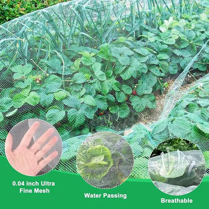 Garden Netting Pest Barrier, 6.5 X 16.4FT Insect Netting for Garden Raised Beds, Garden Bug Netting Plant Mesh for Blueberry Bushes, Figs, Plants, Vegetables Protection by GreenHaven Gardens