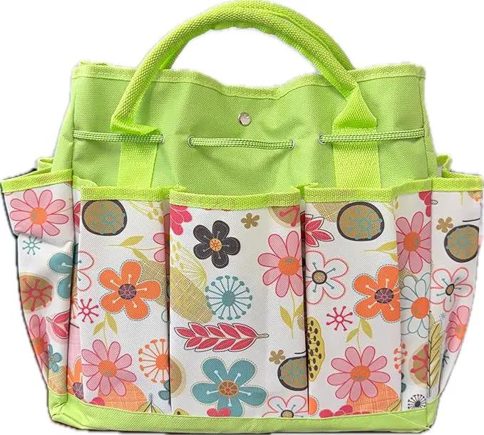 41-Piece Premium Gardening Tool Set, Stainless Steel Heavy Duty Gardening Tool Kit, with Non-Slip Rubber Grip, Storage Tote Bag, Outdoor Hand Tools, Ideal Gardening Gifts for All (Pink Floral) by GreenHaven Gardens
