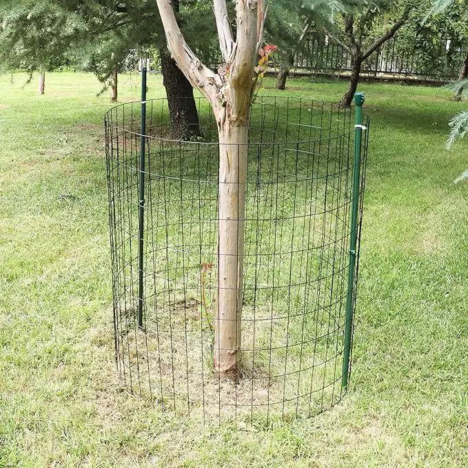 Black PVC Coated Welded Wire Fence 36 Inch x 50 Foot, 2 Inch x 4 Inch 15GA, Garden Border Fencing Roll Vinyl Coating Metal Wire Mesh Hardware Cloth for Yard Vegetable Plant Protection by GreenHaven Gardens