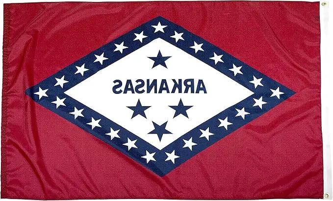 FlagSource Arkansas Nylon State Flag, Made in the USA, 4x6' by GreenHaven Gardens