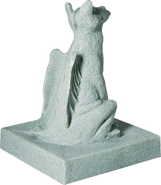 EMSCO Group Smiling Dragon Statue – Natural Jade Green Appearance – Made of Resin – Lightweight – 21” Height by GreenHaven Gardens