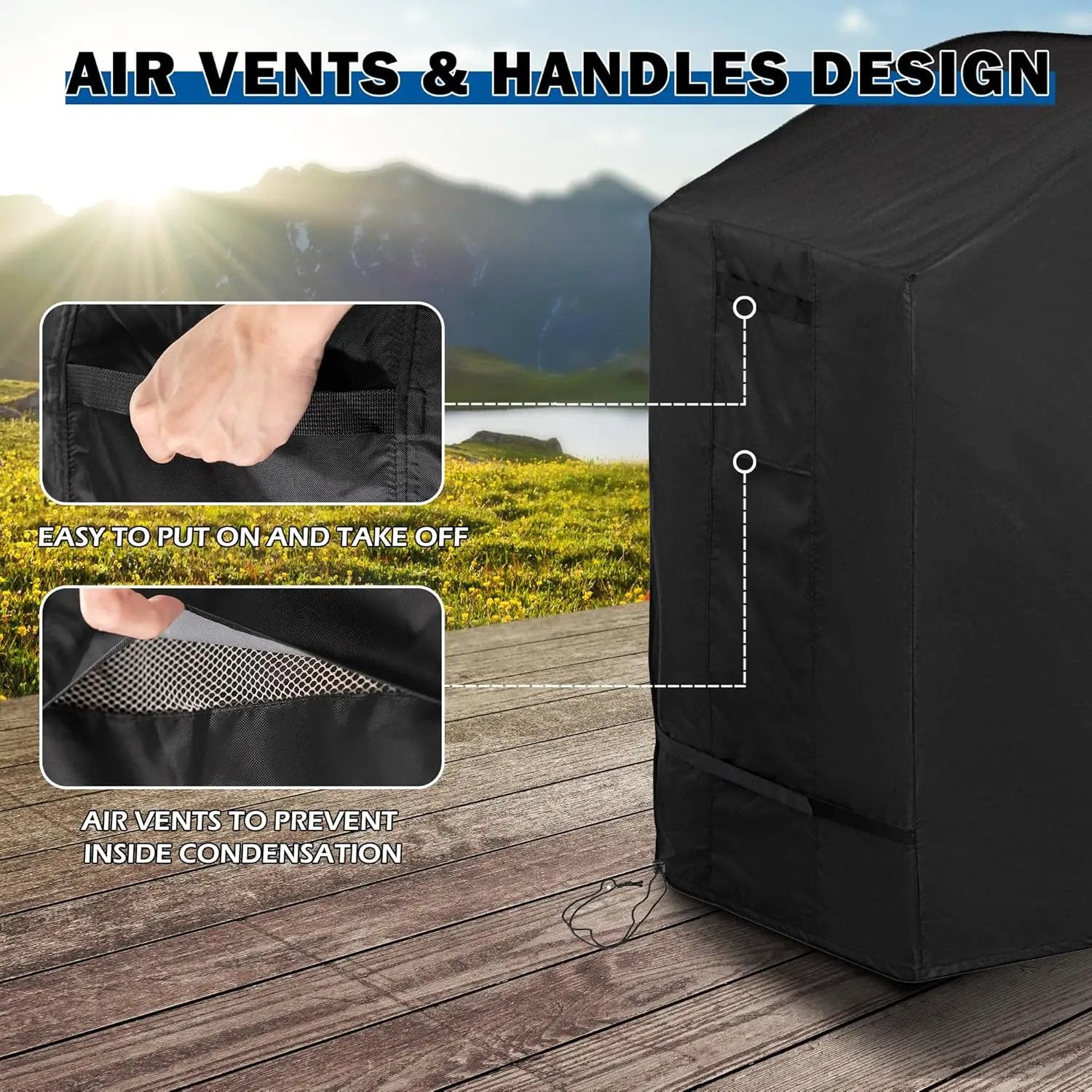 Grill Cover for Ninja PG301 Propane Griddle, Outdoor Griddle Cover for Ninja PG300 Series BBQ Grill-Waterproof by GreenHaven Gardens
