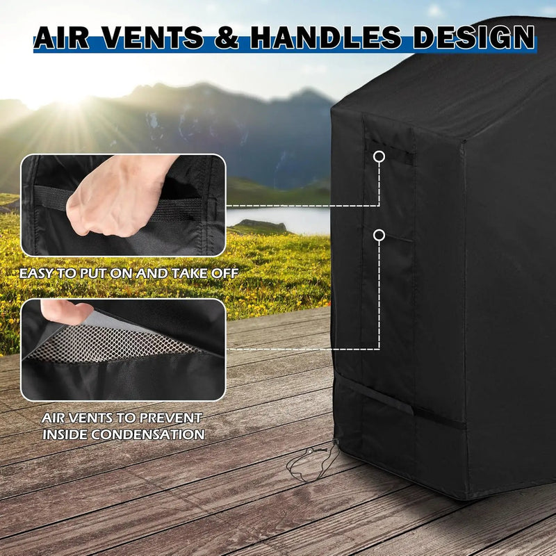 Grill Cover for Ninja PG301 Propane Griddle, Outdoor Griddle Cover for Ninja PG300 Series BBQ Grill-Waterproof by GreenHaven Gardens
