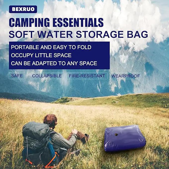 200Gal Portable Water Storage Bladder, Foldable Large Capacity Container Water Tank, Agricultural Irrigation, Camping, Firefighting, Outdoor Household Water by GreenHaven Gardens