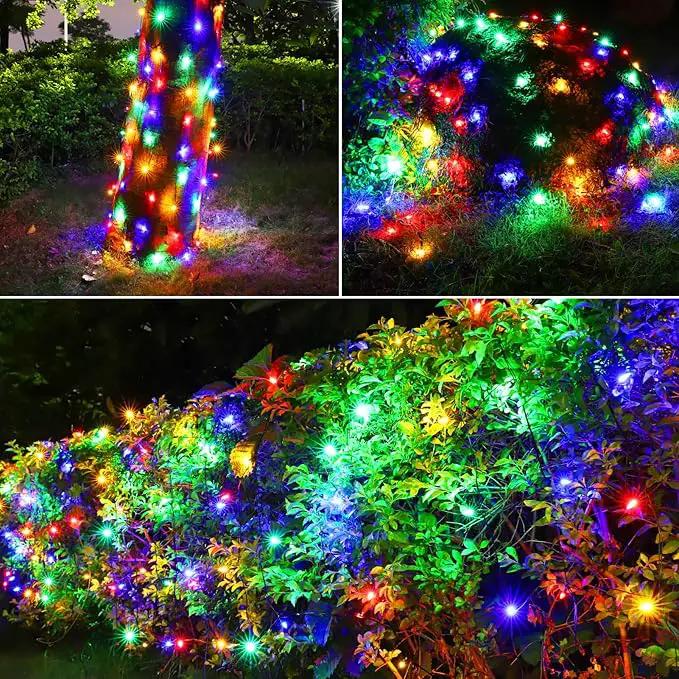 6Ftx4Ft LED Christmas Net Lights Green Wire,Connectable UL Certified Waterptoof Net Lights for Bushes Trees Shurb Garden Outdoor Christmas Decorations by GreenHaven Gardens