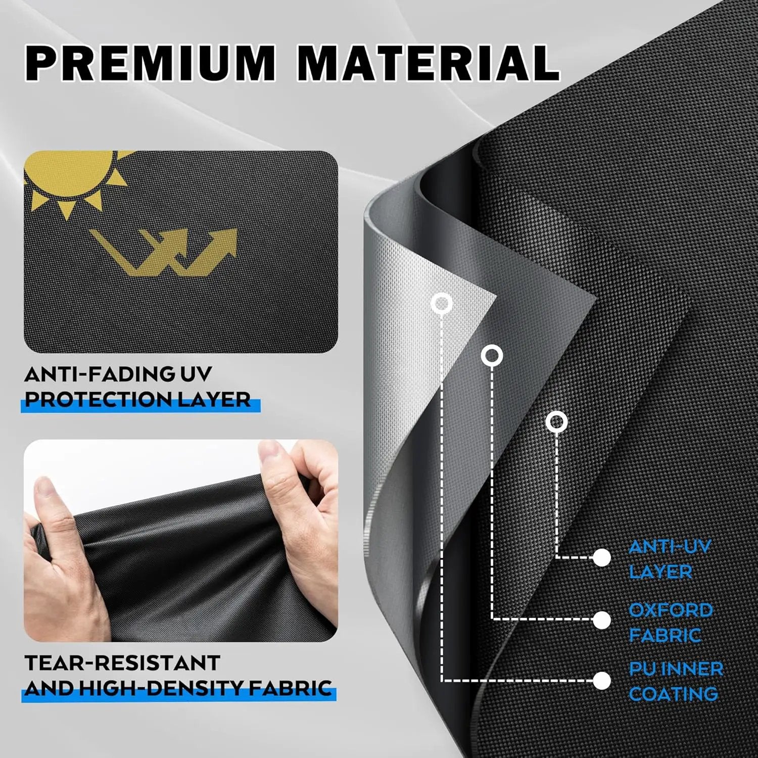 Grill Cover for Traeger Woodridge Pellet Grill TFB86MLH, Outdoor Griddle Cover for Traeger Pellet Smoker Grill, Waterproof BBQ Grill Cover for All Weather by GreenHaven Gardens