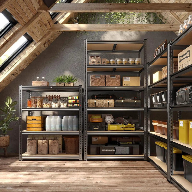 78" H Metal Shelving 6 Tier Garage Shelving Adjustable 2400LBS Storage Shelves Heavy Duty Pantry Shelves for Kitchen Closet Basement Warehouse by GreenHaven Gardens