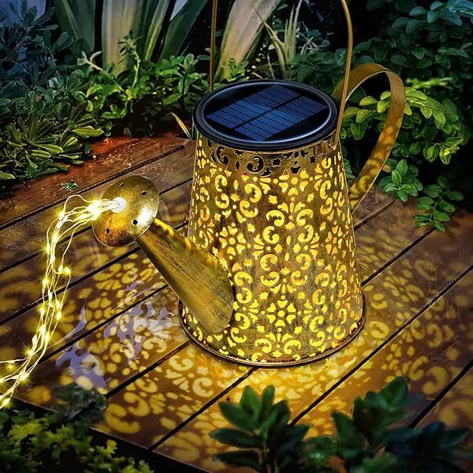 Anordsem Solar Watering Can Lights: Garden Light Waterproof Outdoor Yard Decoration - LED Fairy Hanging Lantern with Hook Patio Path Proch Decor - Gardening Gifts for Women Mom Grandma by GreenHaven Gardens