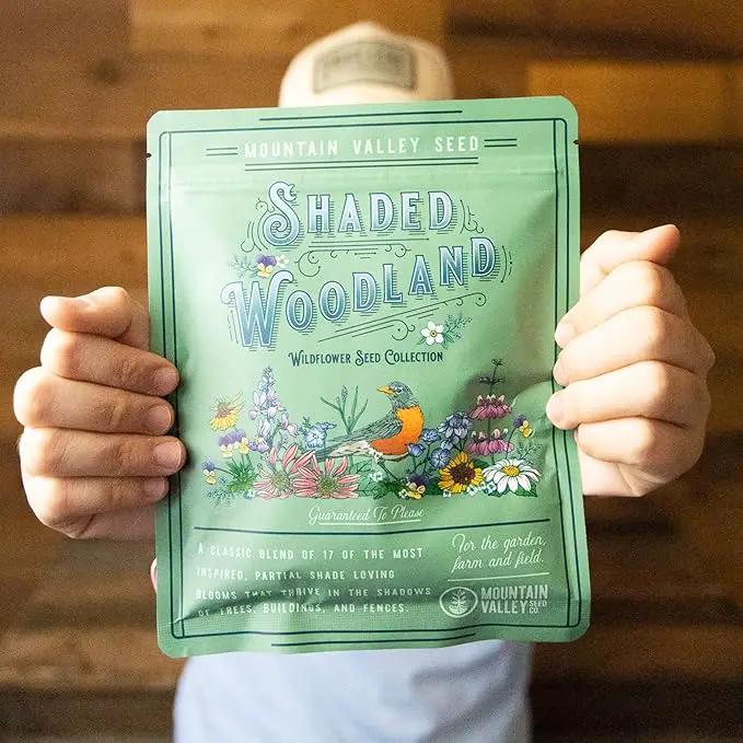 Wildflower Seed Bulk, 3 Oz. (80,000+ Seeds) – 19 Non-GMO Flower Seeds for Shade, Annual & Perennial Wild Flowers Mix for Partial Shade – Shade Tolerant by Mountain Valley Seed by GreenHaven Gardens