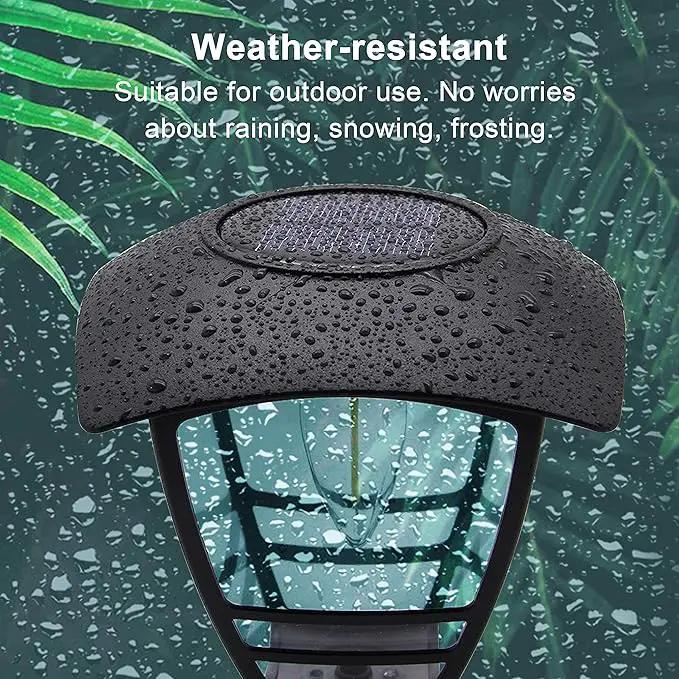 MAGGIFT 2 Pack Solar Powered Wall Lantern, Outdoor 10 Lumen LED Edison Bulb Solar Warm White Lights Wall Sconce with No Wiring Required,Fixture with Wall Mount Kit by GreenHaven Gardens