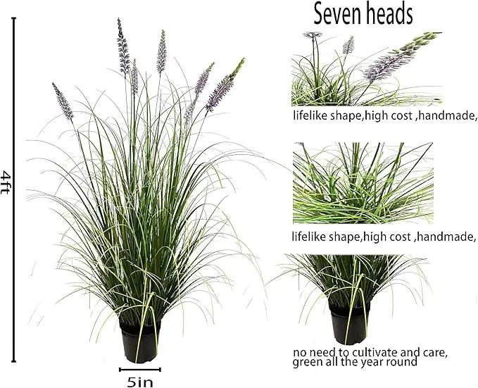 Artificial Plant 47in(2pack) Tall Artificial Lavender Plant,Faux Plants Indoor Home Decorative Artificial Plants & Flowers in Pot Fake Plant, House Plant Indoor by GreenHaven Gardens