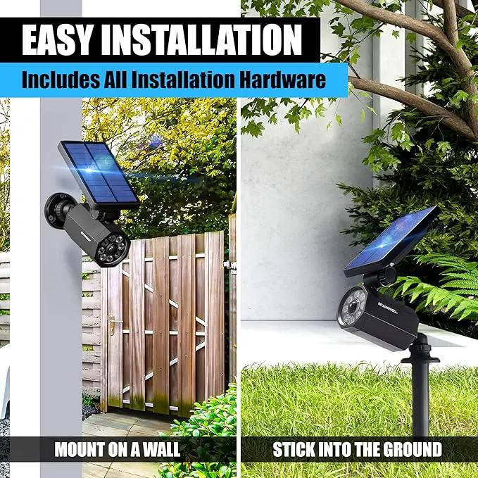 Bell+Howell Bionic Spotlight Motion Solar Spot Lights Outdoor Waterproof, Solar Landscape Lights, Outdoor Solar Yard Lights Weather Resistant, Super Bright LED Lights, for Garden, Lawn As Seen On TV by GreenHaven Gardens