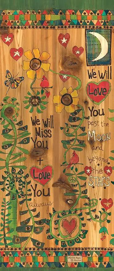 Studio M Art Pole, PVC Weather Resistant Pole with Vinyl Bowl 40 inches Tall Outdoor Decoration for Gardens, Patios, Yards, Landscaping and Birding Accessories, We Will Miss You by GreenHaven Gardens