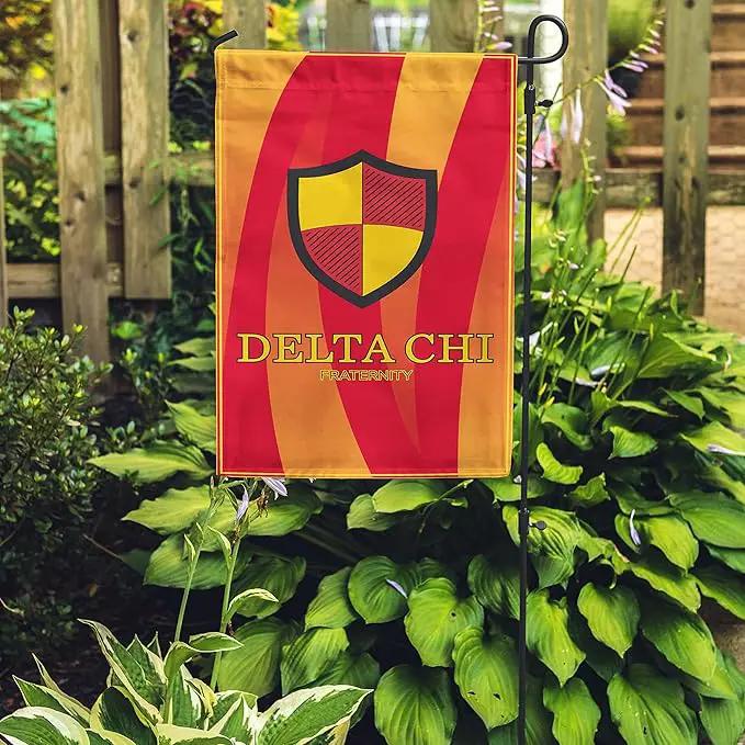 Delta Chi Licensed Flag Garden Flag Banner Yard Decor Outdoor Decoration (Delta Chi #2) by GreenHaven Gardens