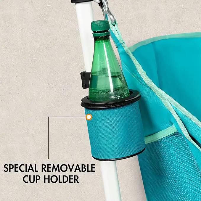 Portal Hammock Camping Chair Folding Rocking Chair Portable Swinging Chair with Cup Holder for Outdoor Lawn Backyard Patio Car Camp Sports Concerts,Support 350 lbs Blue by GreenHaven Gardens