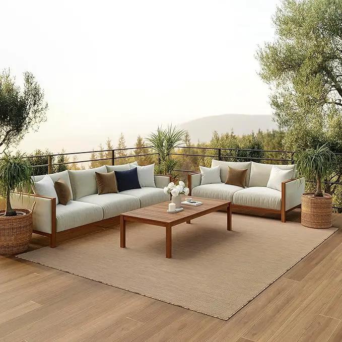 Nourison Home Positano Indoor/Outdoor Jute 9' x 12' Area Rug, Easy Cleaning, Non Shedding, Bed Room, Living Room, Dining Room, Backyard, Deck, Patio (9x12) by GreenHaven Gardens