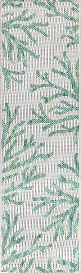 Keen Home Design Terrace Outdoor Runner Rug - 2x8 Washable Indoor/Outdoor Rug for Patio, Kitchen, Balcony, Beach, Garden, Deck and Porch, Size: 2'2"x7'7" by GreenHaven Gardens