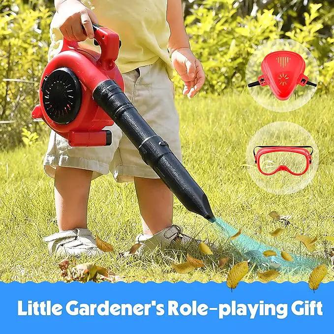 Toy Choi's Kids Leaf Blower - Toy Leaf Blower That Really Works with Tool Set, Pretend Play Series Construction Outdoor Preschool Gardening Kit for Boys & Girls Age 3-5 4-7 by GreenHaven Gardens