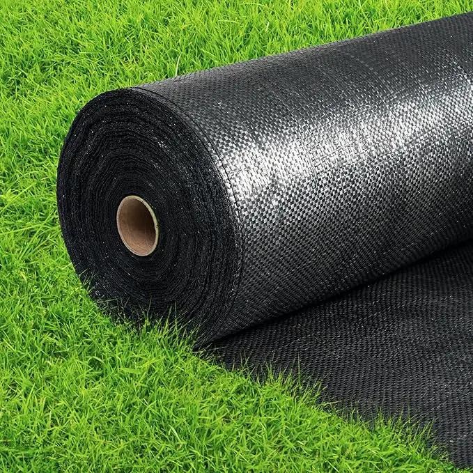 GOTGELIF 4×300FT Heavy Duty Weed Barrier, 3.2oz Premium Garden Weed Barrier Fabric, Ground Cover for Gardening, Farming, Landscape by GreenHaven Gardens