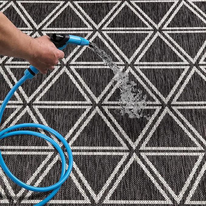 Keen Home Design Outdoor Runner Rug - 2x10 Washable Indoor/Outdoor Rug for Patio, Balcony, Kitchen, Garden, Beach, Deck and Porch. Size: 2'2" x 9'11" by GreenHaven Gardens