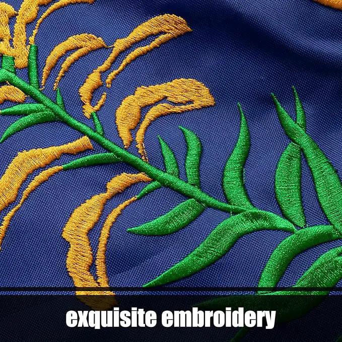 TOPFLAGS Kentucky State Flag 4x6 Outdoor KY Flags Embroidered Longest Lasting Heavy Duty Polyester Stronger Brass Grommets 4 Stitched Hemming Perfect for Outside by GreenHaven Gardens