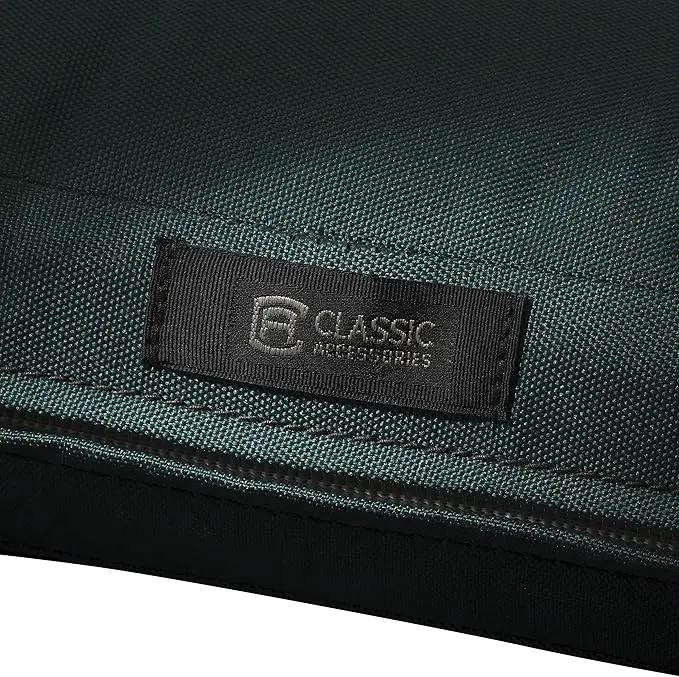 Classic Accessories Ravenna Water-Resistant 21 x 19 x 5 Inch Patio Seat Cushion, Mallard Green, Patio Loveseat Cushion by GreenHaven Gardens