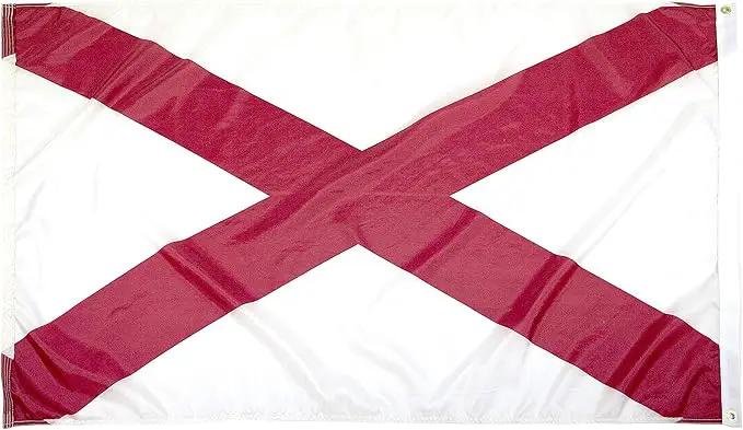 FlagSource Alabama Nylon State Flag, Made in USA, 4x6' by GreenHaven Gardens