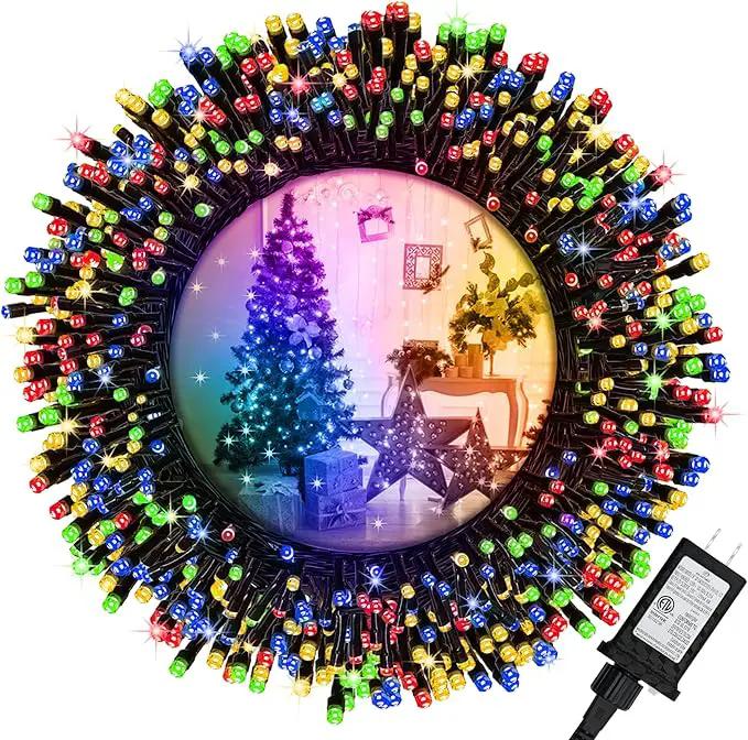 Christmas Lights,200 LED 72FT Outdoor/Indoor Christmas Lights Plug in with 8 Modes & Timer & Memory Function, Waterproof Christmas Lights Outdoor for Holiday Party Christmas Tree Deco by GreenHaven Gardens