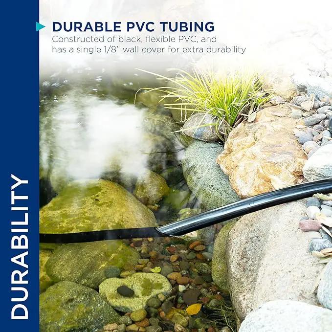 Alpine Corporation 50' PVC Tubing with 1-1/4" Inside Diameter for Ponds and Fountains, Black by GreenHaven Gardens