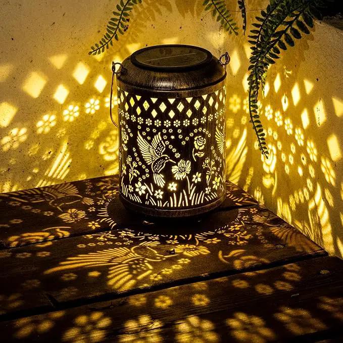 Solar Lanterns Outdoor Hanging Waterproof,Hummingbird Garden Decor Gifts for Women Mom, Solar Lights Metal Fall Decoration Outside for Yard, Patio,Garden,Backyard,Porch by GreenHaven Gardens