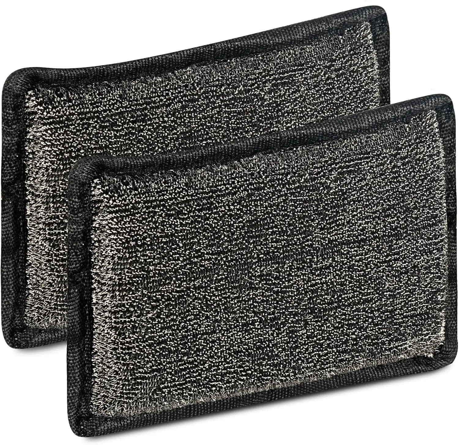 BBQ Replaceable Scraper Cleaning Head, Durable for Cast Iron or Stainless-Steel Grates, Barbecue Cleaner (2-Piece Set) by GreenHaven Gardens