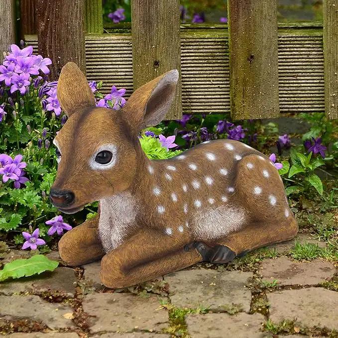 Design Toscano QM2787100 Darby, The Forest Fawn Baby Deer Statue, full color by GreenHaven Gardens