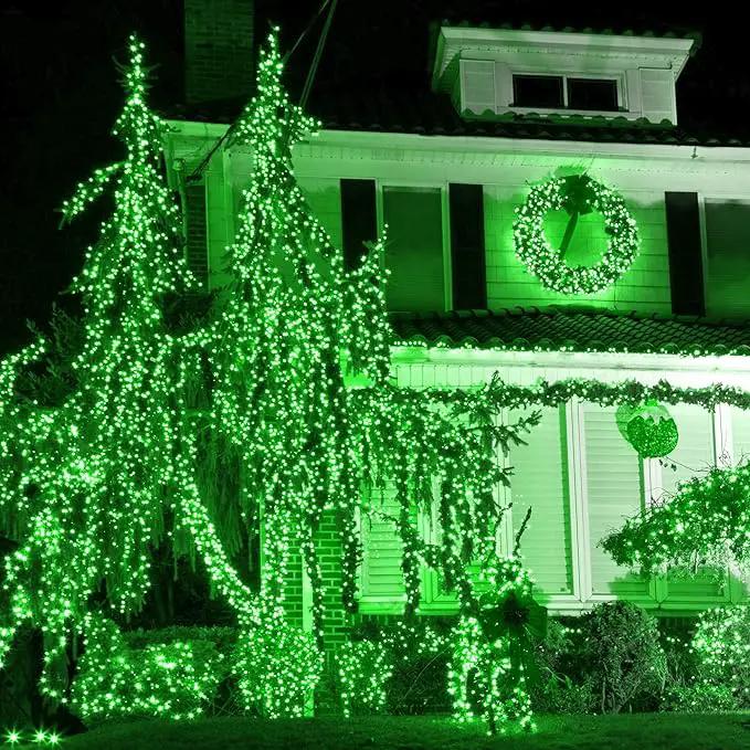 164Ft 500 LED St Patrick's Day Lights, Waterproof 8 Twinkle with Memory Functions Green String Lights for Indoor Outdoor Tree Garden Decoration (Green) by GreenHaven Gardens
