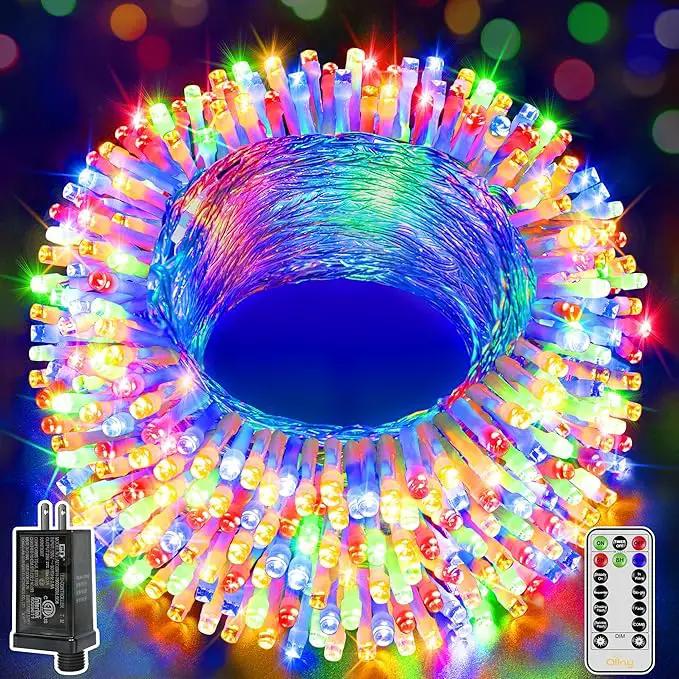 Ollny Christmas Lights Outdoor 800LED 262FT, Multicolor Plug in Fairy Lights with Remote, 8 Modes Waterproof Timers Dimmable LED String Lights for Indoor House Outside Bedroom Patio Balcony by GreenHaven Gardens