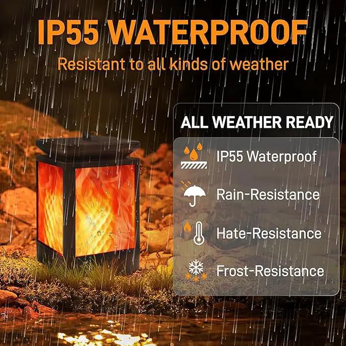 Solar Lanterns Outdoor Waterproof, 3 Modes Changing Flickering Flame Upgraded Solar Lights, Auto On/Off Solar Powered Hanging Lanterns for Patio, Yard, Garden Decor by GreenHaven Gardens