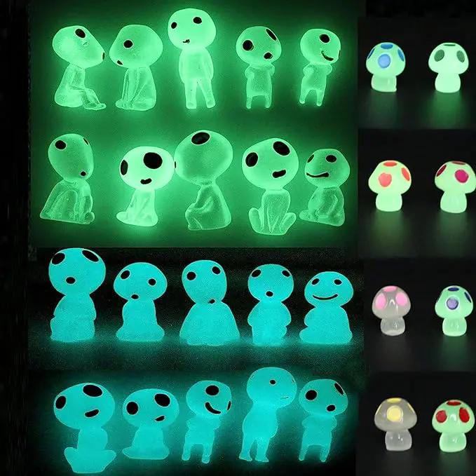 Fairy Garden Accessories Tree Elves Easter Egg Fillers Glow in Dark Basket Stuffers Garden Alien Decor Miniature for Micro Landscape Outdoor Status Patio Lawn Yard Kit by GreenHaven Gardens