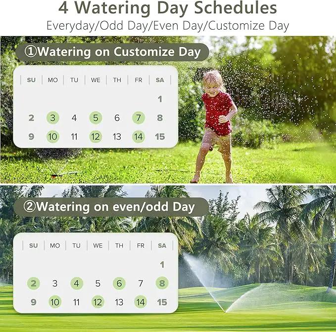 Diivoo Smart Water Timer 3 Zone, WiFi Sprinkler Hose Timer Compatible with Alexa and Google, Remote Control Irrigation Timer, Automatic Manual Watering, Rain Delay, for Garden, Lawns and Yards by GreenHaven Gardens