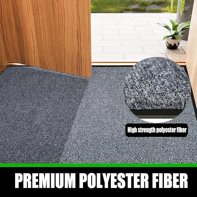 Heavy Duty Doormat, 3'x10' Indoor Outdoor Entry Rug, Commercial Entrance Mat with Rubber Border, Durable Welcome Mat, Rubber Backing Non Slip Doormat for Entryway, Large Garage Floor Mat by GreenHaven Gardens