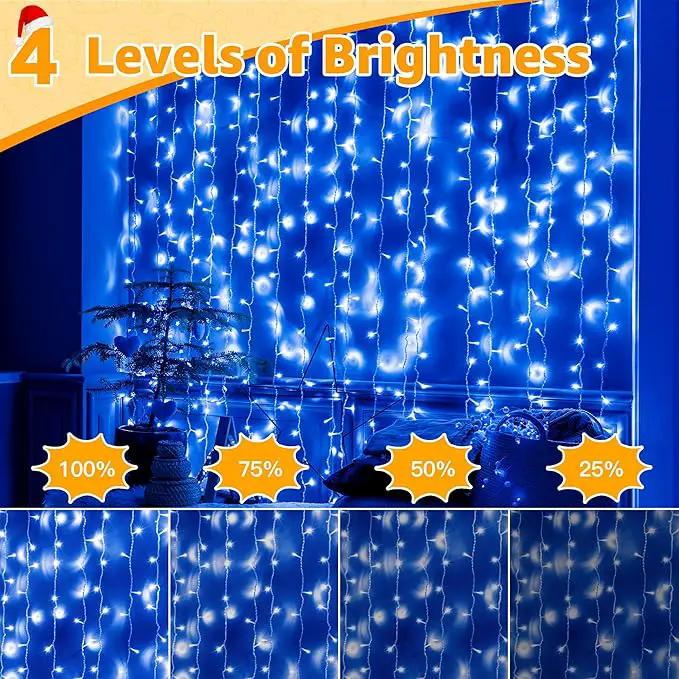Ollny Christmas Lights Outdoor 800LED 262FT, Blue Plug in Fairy Lights with Remote, 8 Modes Waterproof Timers Dimmable LED String Lights for Indoor House Outside Bedroom Patio Balcony by GreenHaven Gardens