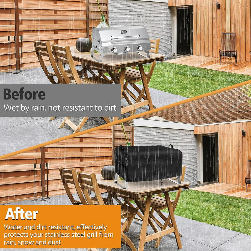 Kingling Grill Cover Fits for NXR 3 Burner Portable Gas Grill, 25 inch Waterproof Outdoor Grill Cover Barbecue Cover (Cover Only) - 25" L x 18" W x 15" H by GreenHaven Gardens