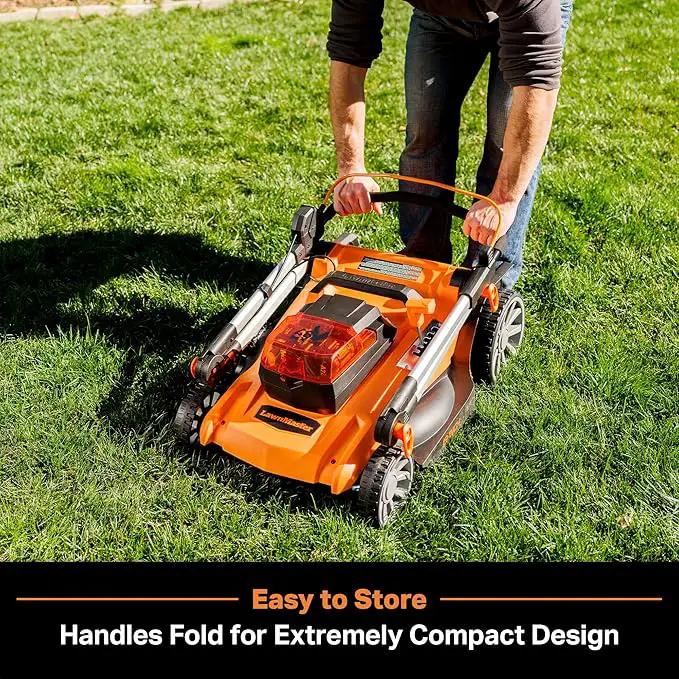 LawnMaster CLMF4819A 48V MAX* 19-inch Brushless Cordless Mower with 2X24V MAX* 4.0Ah Battery and a Dual Charger by GreenHaven Gardens