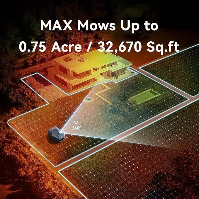 Neomow X SE Robot Lawn Mower Perimeter Wire Free for 0.75 Acre 3D LiDAR SLAM+Vision Mapping Robotic Lawnmower with 4G, No RTK Station Required, AI Accurate Obstacle Avoidance, App Control, Anti-Theft by GreenHaven Gardens