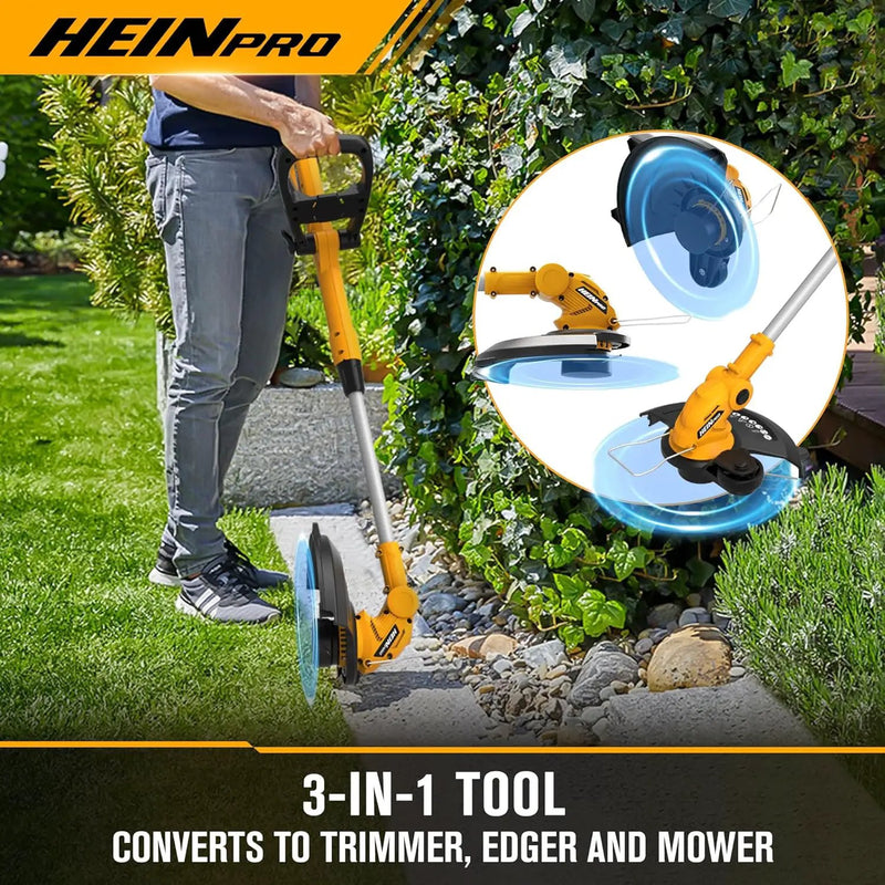 Cordless String Trimmer Compatible with Dewalt 20V Battery, 12-Inch Weed Wacker Cordless Auto Line Feed,Electric Weed Eater Battery Powered Grass Trimmer w/2 Line Spools(Tool Only) by GreenHaven Gardens