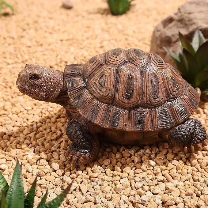 Turtle Statue, Resin Garden Sculpture Indoor/Outdoor Yard Lawn Ornament,Home Decor (Medium) by GreenHaven Gardens