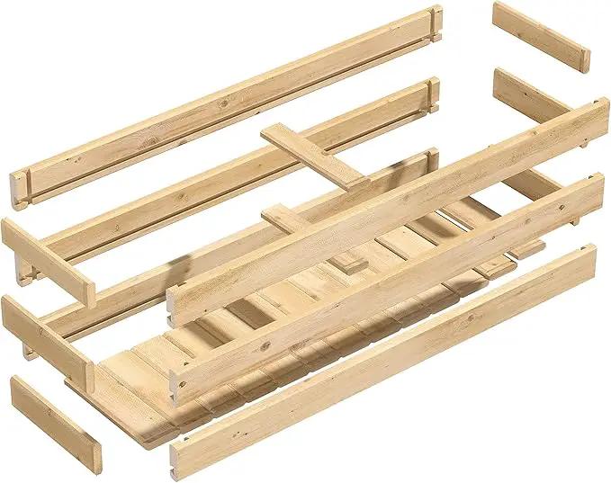 Greenes Fence Cedar Wood Planter Box, 46" x 11" x 10" - Made in USA with North American Cedar by GreenHaven Gardens